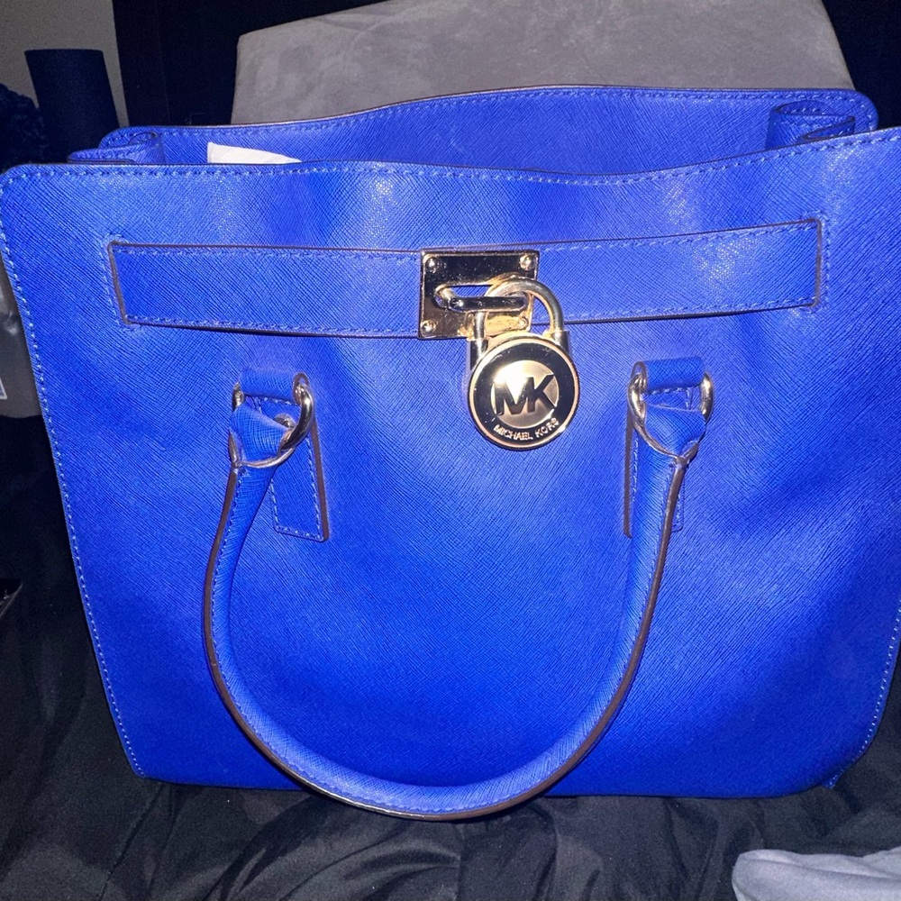 Michael Kors Royal Blue Hamilton purse
